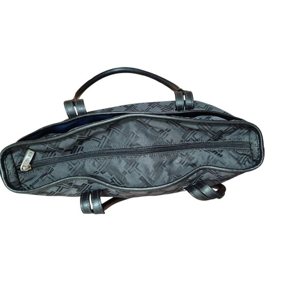 Tumi Signature Collection Handbag Tote Nylon w/Leather Trim Black - Picture 8 of 16